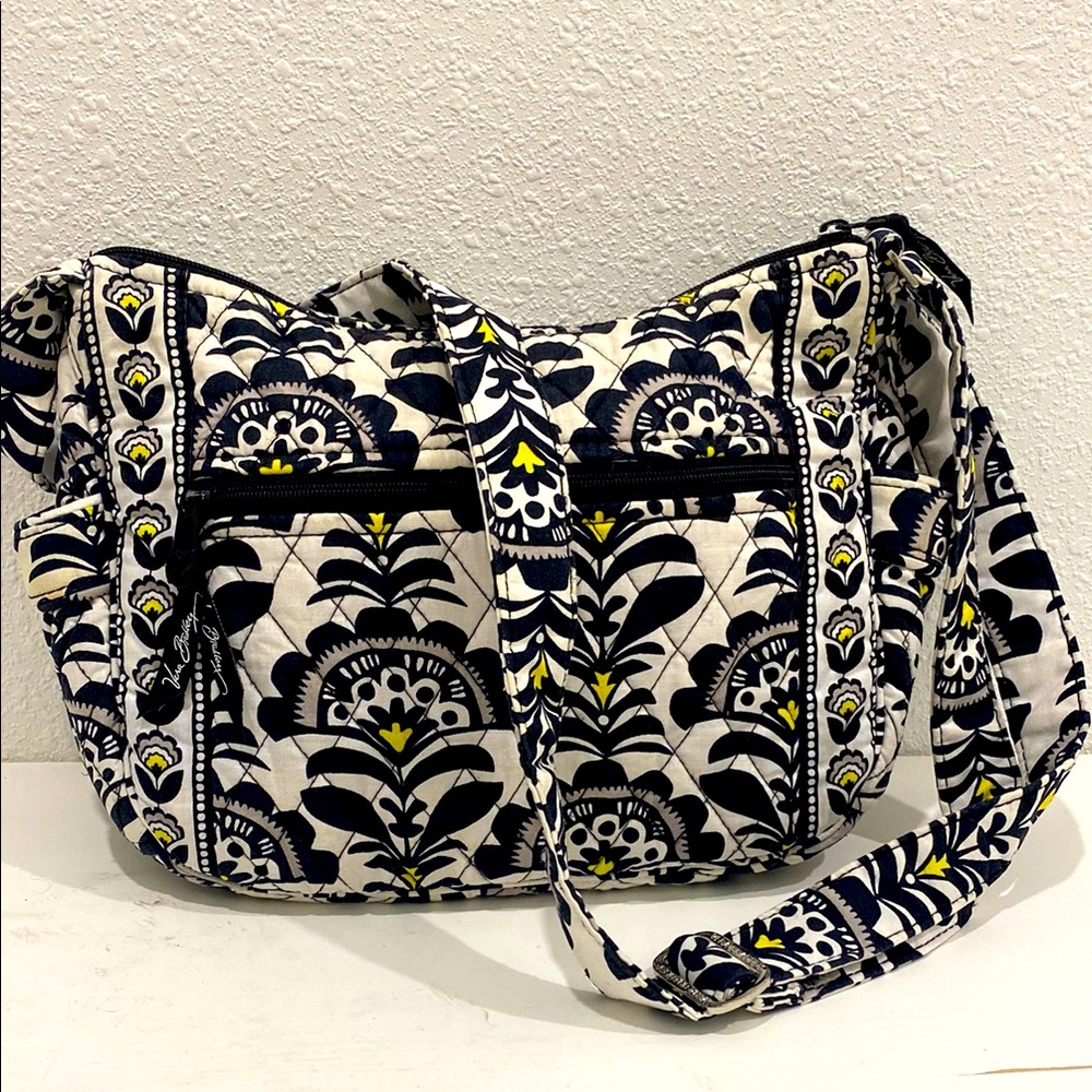 Vera Bradley Retired Fanfare Pattern crossbody / Shoulder Bag - Picture 6 of 16